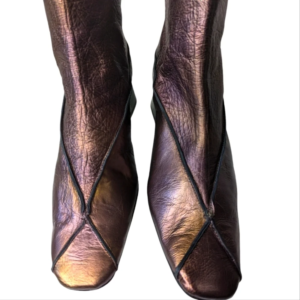 Unity in Diversity GROSETTO Italian Boots in Cheope Violet - Sz 39.... US 9